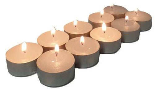 Wholesale Lot Large Tealight Candles 6cm Wide in silver foil cup 200 in a pack - Party Event Wedding BBQ Dinner Romantic Ambience Decor - NuSea