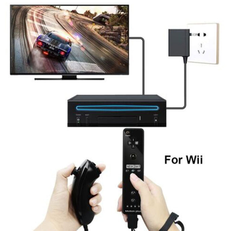 Wireless Remote Controller and Nunchuck for Nintendo Wii/Wii U Video Game Gamepads Motion Plus - NuSea