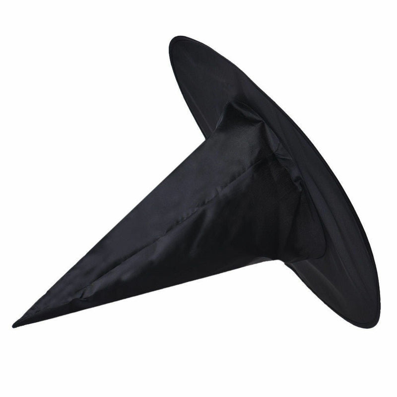 WITCH HAT Plain Black Halloween Costume Fancy Dress Womens Accessory Wizard - NuSea