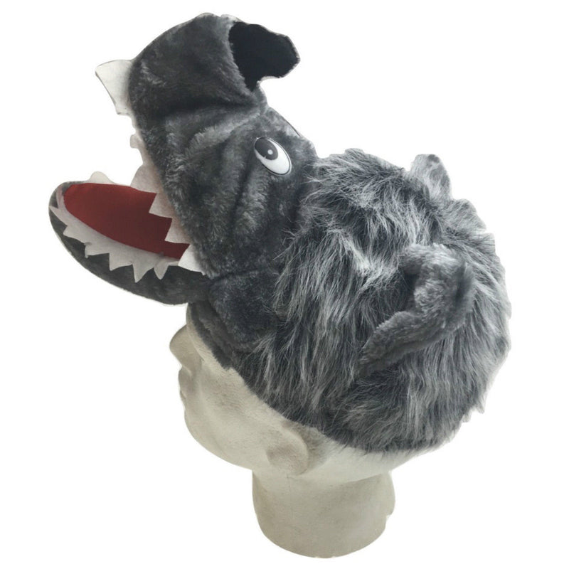 WOLF HAT Funny Party Costume Adult Childrens Animal Fancy Dress Halloween Cap - NuSea