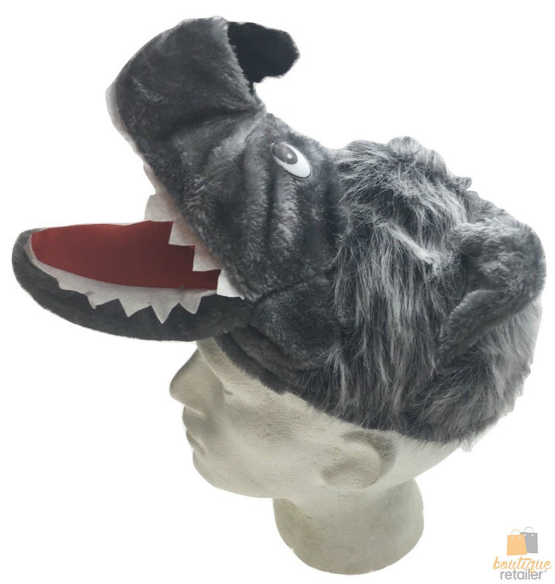 WOLF HAT Funny Party Costume Adult Childrens Animal Fancy Dress Halloween Cap - NuSea