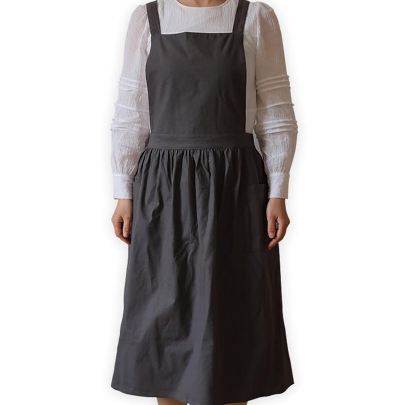 Women Cotton Linen Cross Apron Housework Baking Protector - NuSea