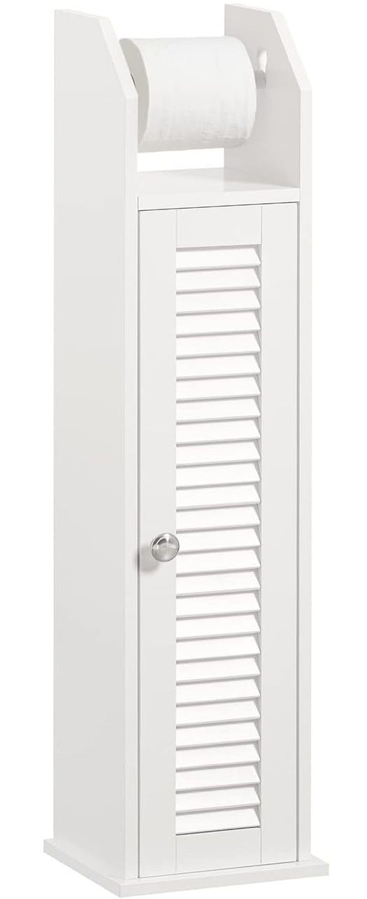 Wooden Bathroom Storage Cabinet, White - NuSea