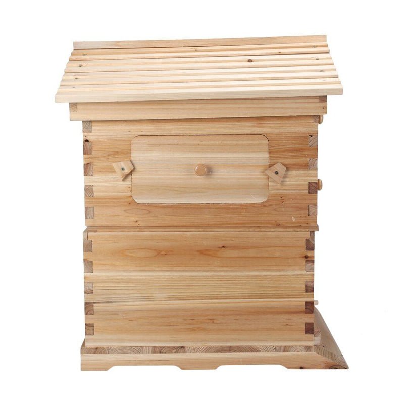 Wooden Beekeeping Beehive Housebox with Auto - Flowing Honey Frames - NuSea