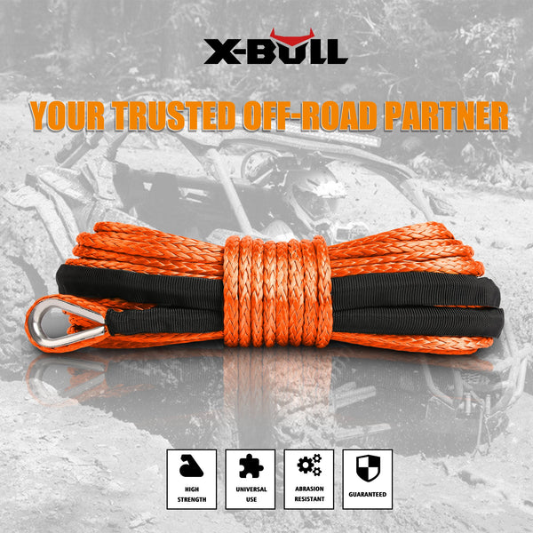 X - BULL Winch Rope Dyneema Synthetic Rope 5.5mm x 13m Tow Recovery Offroad 4wd - NuSea