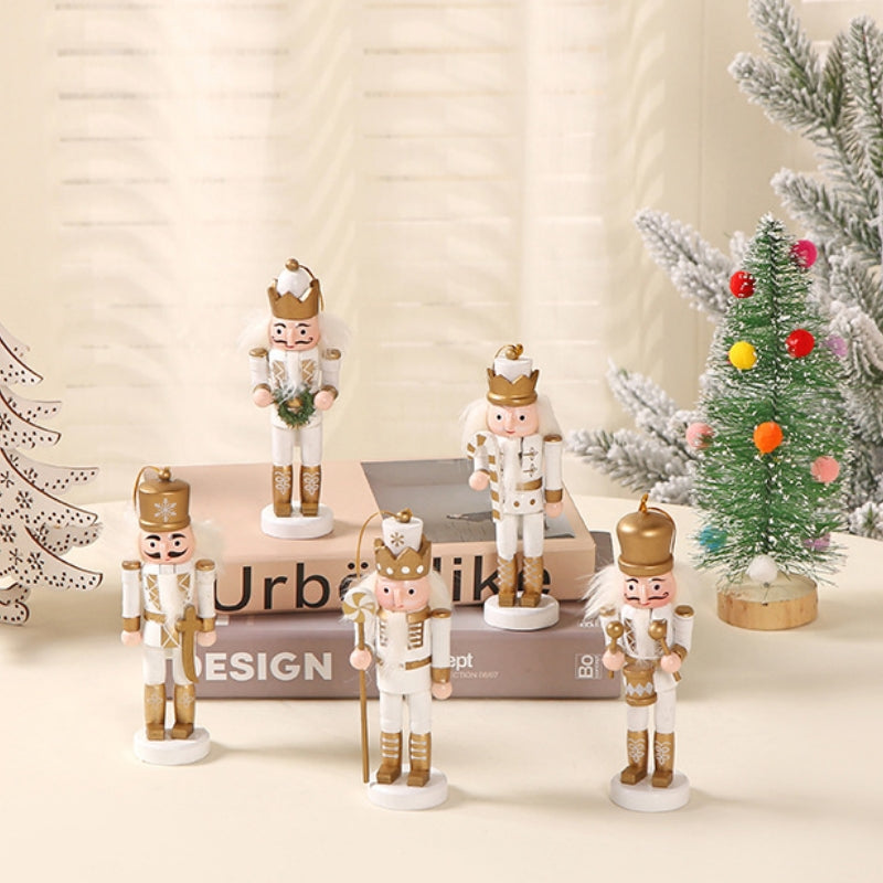 2 sets of 10 Nutcracker Puppets 12cm Christmas Tree Decoration Hanging Ornaments