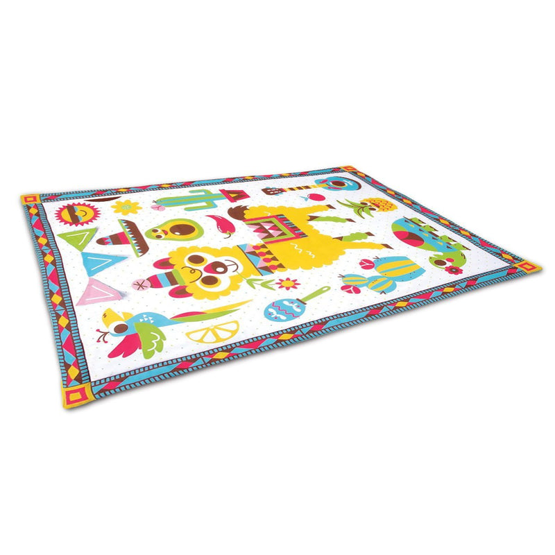 Yookidoo Fiesta Kids Baby Activity Playmat To Bag With Musical Rattle Padded - NuSea