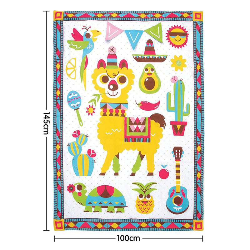 Yookidoo Fiesta Kids Baby Activity Playmat To Bag With Musical Rattle Padded - NuSea