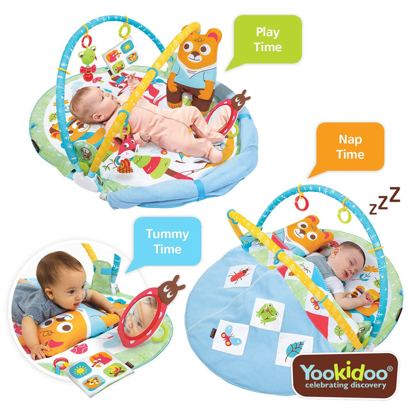 Yookidoo Gymotion Play N Nap Multi - function Infant Gym - NuSea