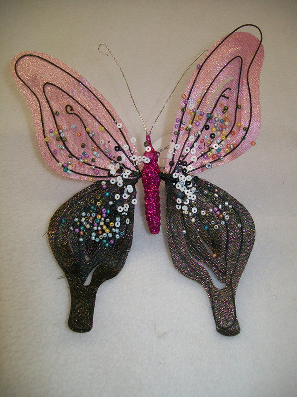 4 Pcs of  Large BUTTERFLY WITH CLIP FOIL - NuSea