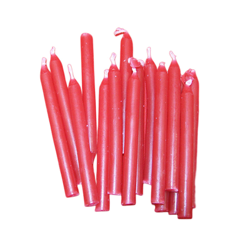 500 Pcs of Small red candles RED, GREED AND YELLOW - NuSea