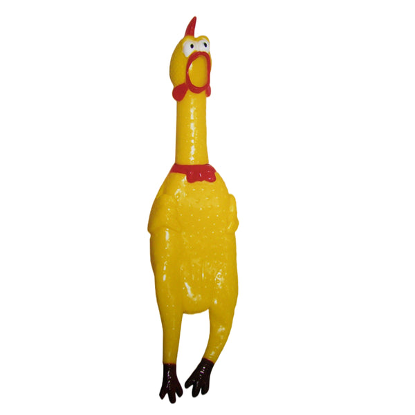 3x Toy yellow squawk chicken - NuSea
