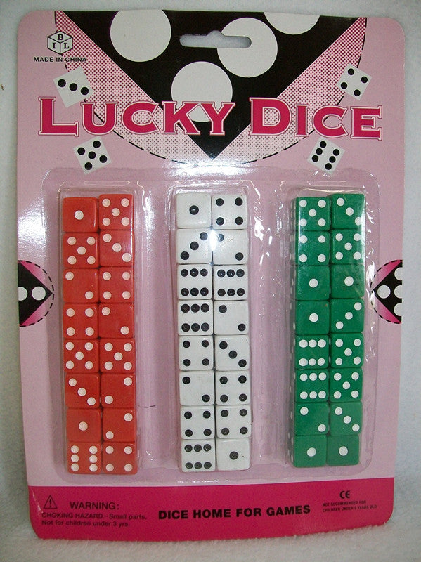 LUCKY DICE 48PCS ON CARD - NuSea