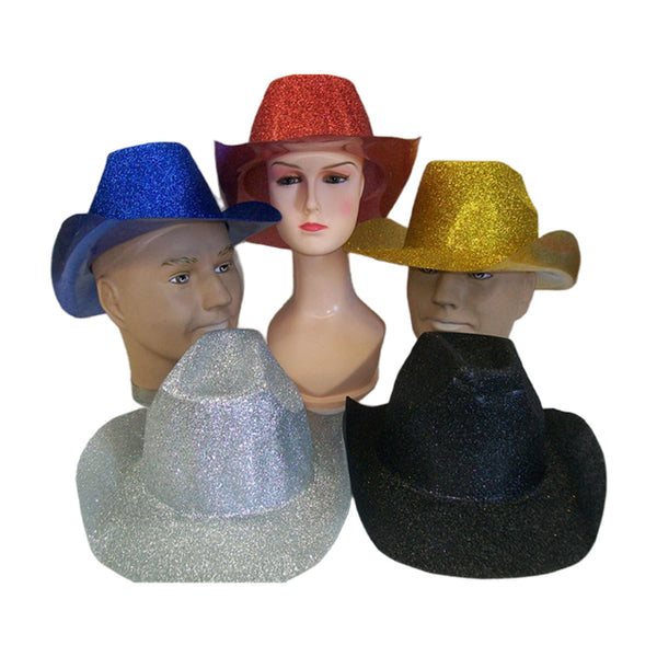 4x Glitter cowboy hats - NuSea
