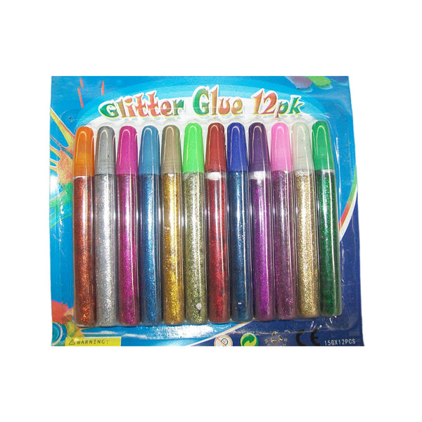 Glitter glue 12 pcs on card - NuSea