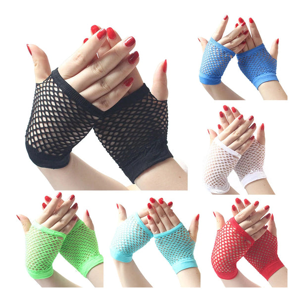 Short fishnet fingerness gloves - NuSea