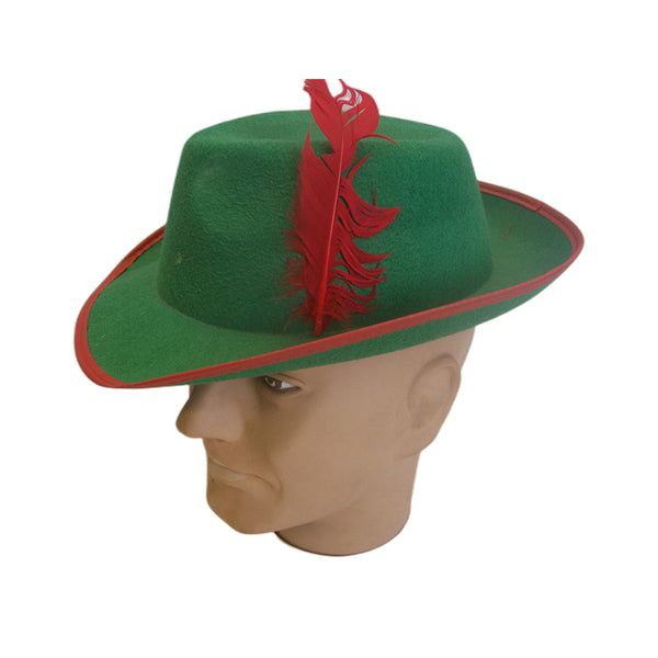 Green felt hat with feather - NuSea