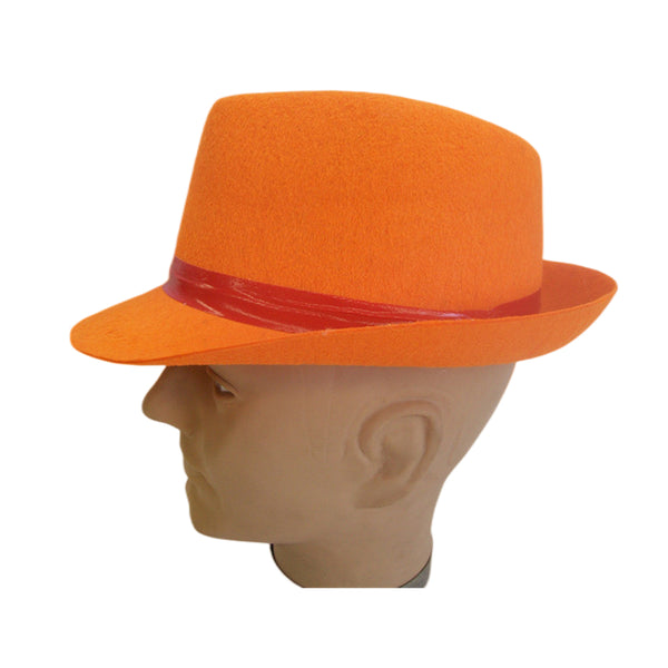 Orange trilby hat - NuSea