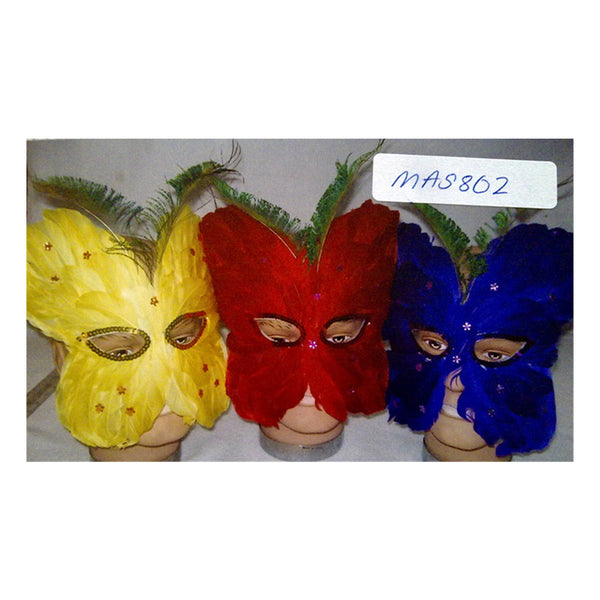 3x Butterfly shape feathered mask - NuSea
