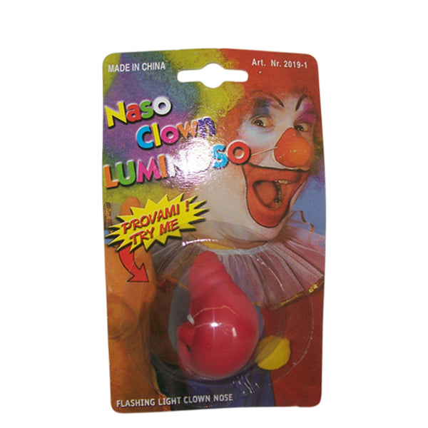 4x Rubber clown nose -Red - NuSea