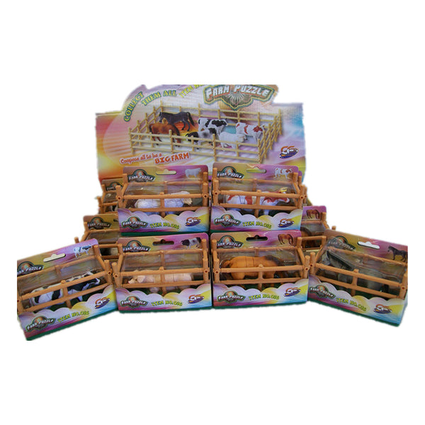 4 sets of Assorted farm animal puzzles - NuSea