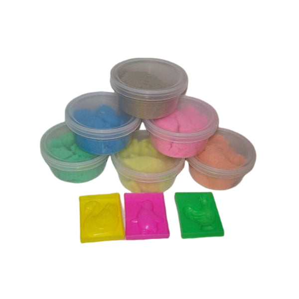 Kinetic Magic play Sand with mould assorted colurs - NuSea