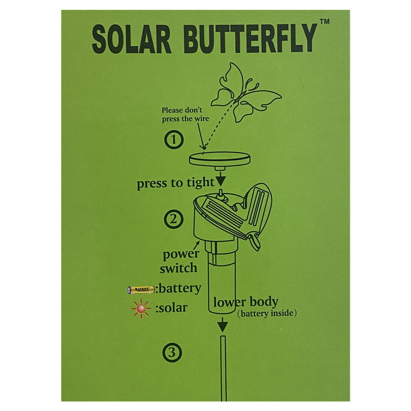 2X Solar powered butterflies - NuSea