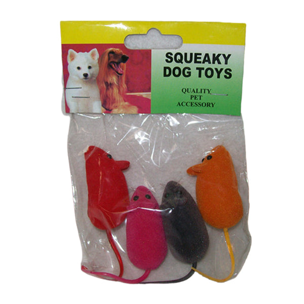 4x Squeak mouse in bag - NuSea