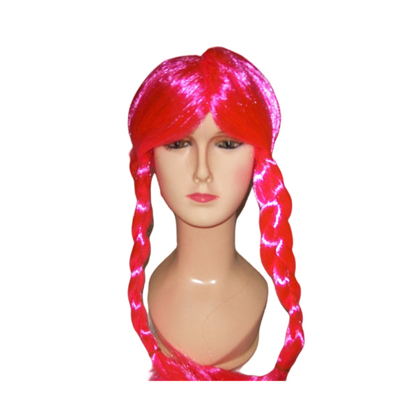 Pink wig with plaits - NuSea