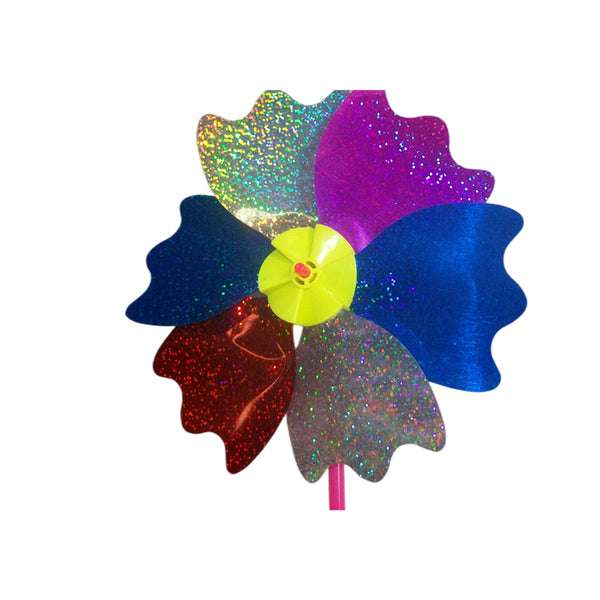 6x colourful foil windmill - NuSea